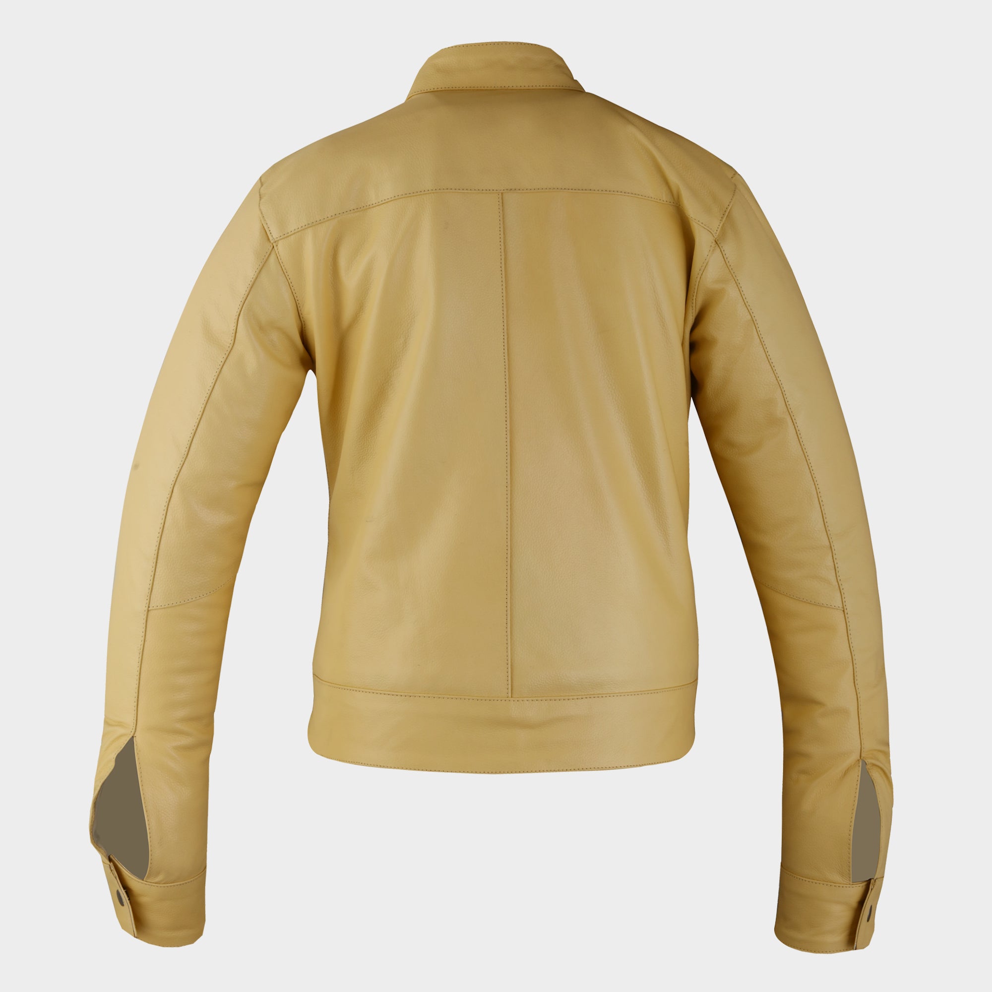 Light beige 2025 leather jacket