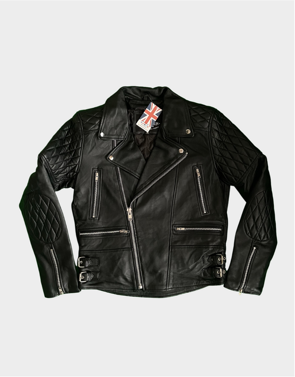 Genuine Sheepskin Leather Jacket - Leather Fandom - Motorbike-Jacket