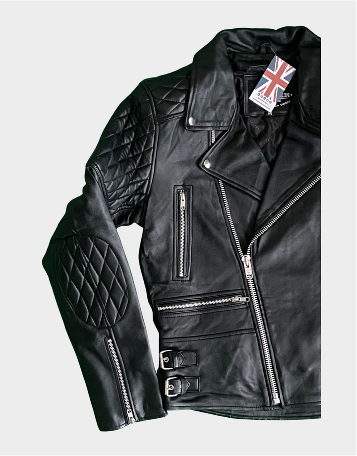 Mens Motorbike Leather Jacket - Leather Fandom - Biker Jacket