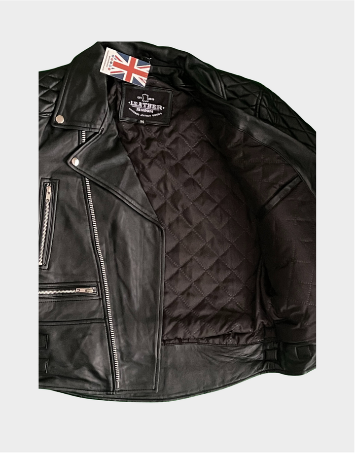 Real Sheepskin Motorbike Jacket - Leather Fandom