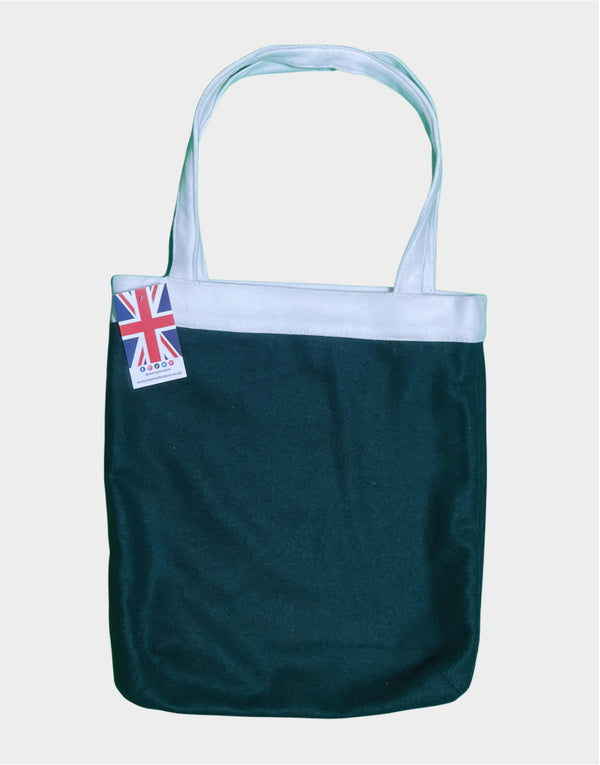 Green Wool Women Tote Bag